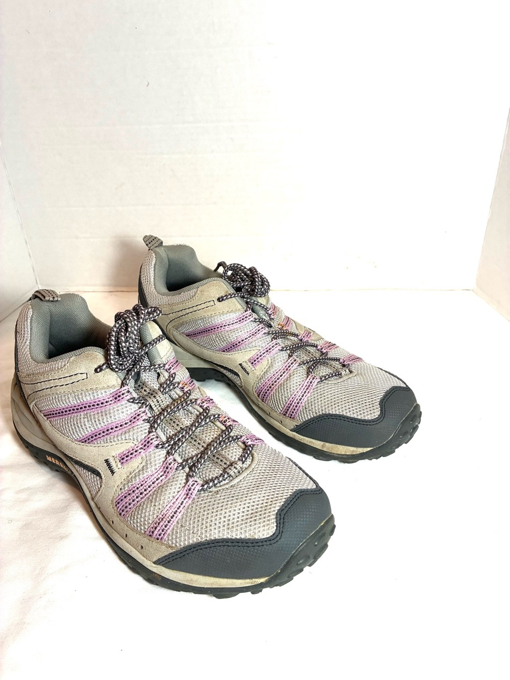Merrell Women’s Outdoor Hiking Trail Shoes Pewter Lace-Up Comfort Size 11 - Picture 6 of 8